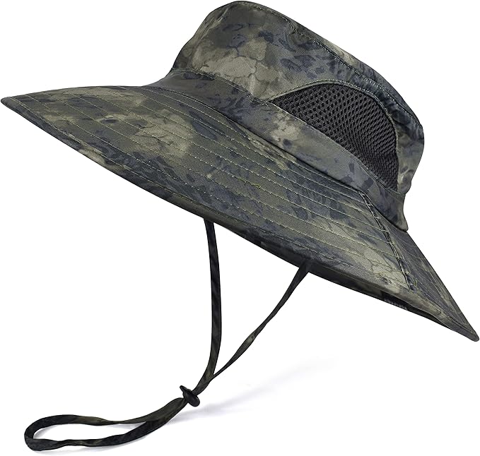 EINSKEY Wide Brim Sun Hat, UPF 50+ UV Protection Waterproof Packable Bucket Hat for Men & Women, Fishing Hiking Beach Garden