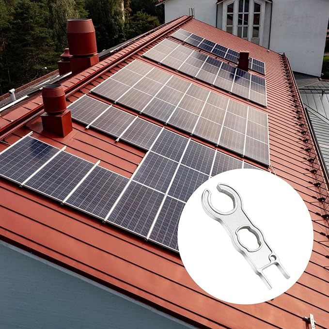 1 Pair Solar Spanner Wrench for MC4 Connectors, Solar Connector Tool Assembly Spanners Wrenches, Solar Panel Connector Tool, Solar PV Disconnect removal Tools