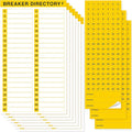 10 Sheets Breaker Panel Labels & 7 Breaker Catalog Stickers, Waterproof Durable Self-Adhesive Electrical Stickers