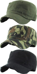 Funky Junque Distressed Military Hat – Newsboy Hats for Women, Short Brim Army Baseball Cap, Womens Cadet Hat Trendy Style