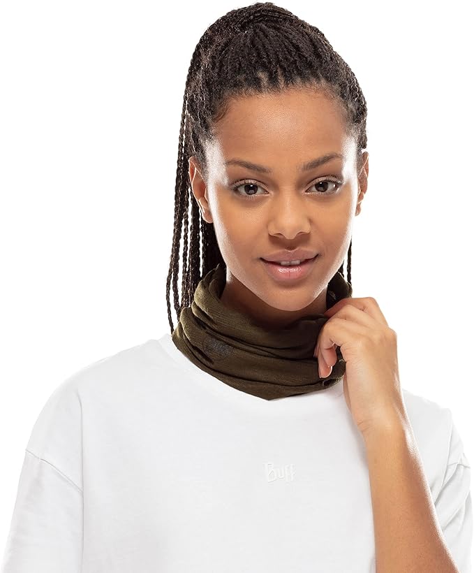Buff CoolNet UV Neck Gaiter, UPF 50 Sun Protection, Breathable, Versatile, Quick Dry Face Mask, Solid Colors, Adult Size