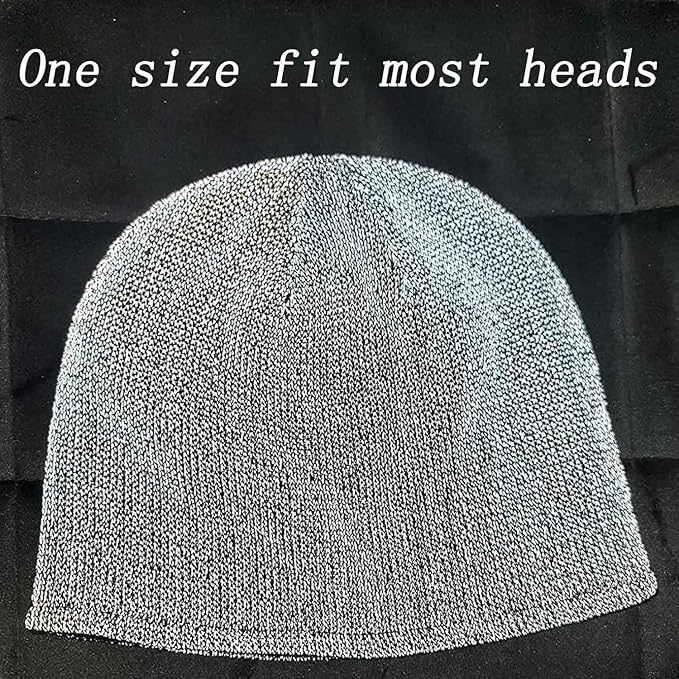 Reflective Winter Beanie Hats Reflector Cap for Women Men Safety Gear for Running