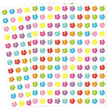 JarThenaAMCS 2400Pcs Hibiscus Flower Mini Stickers Summer Tropical Floral Adhesive Label Decals for Hawaiian Luau Party DIY Crafts Envelope Scrapbook Supplies, 0.5 Inch