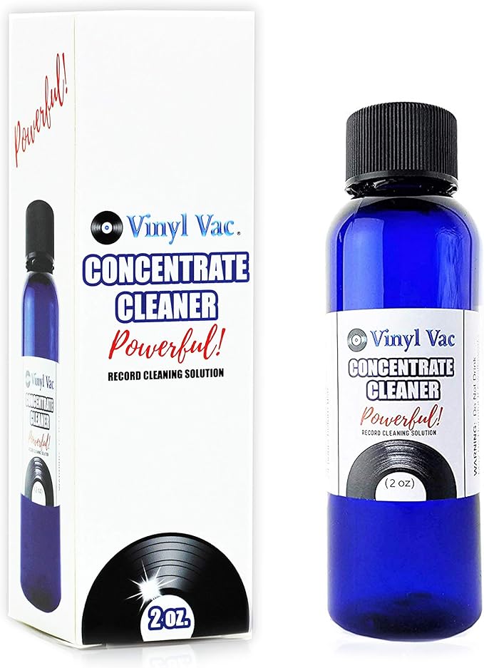 Concentrate Cleaner (2oz) w/NO ALCOHOL - SAFE FOR YOUR RECORDS!! Makes a FULL Gallon (128 oz) of Record Cleaning Solution (Part of The Record Cleaning Kit) (2oz)