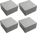 Co. 4" x 4" x 2.4" Weather & Dust Proof PS Plastic Junction Conduit Box Electronics Enclosure4 Pack