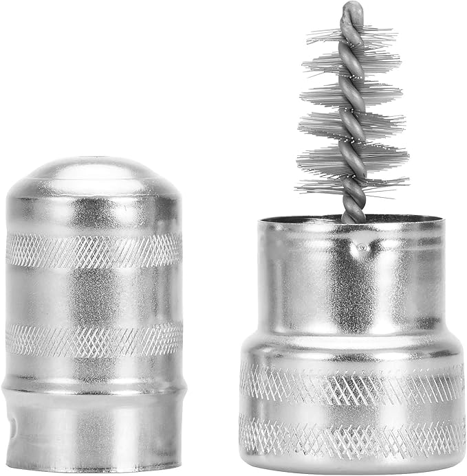 OEMTOOLS 25127 Battery Terminal Brush, 2 Piece, Clean Terminal Posts & Battery Cable Clamps with This Tool Set, Removes Corrosion, Dirt, & Grime from Battery Terminals & Cables, Steel Body