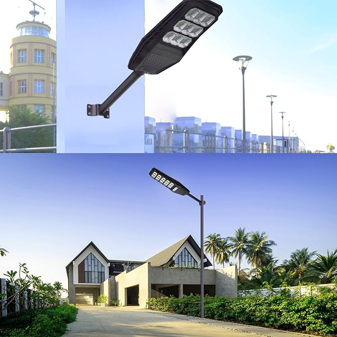 2 Pack Light Pole Mount,Solar Pole Mounting Bracket Extension Kit Wall Flag Black Metal Pipes Barn Lights Fixture Adaptor Outdoor Arm for Led Street Light,Wall Mounted Tire,Barn Lamp,Post Tree Fence