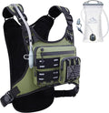 Running Vest with 2L Water Bladder, Hydration Backpack, USA Original Patent, Lightweight Hydration Pack with Gear Holder, Reflective Chest Pack for Men Women for Marathon