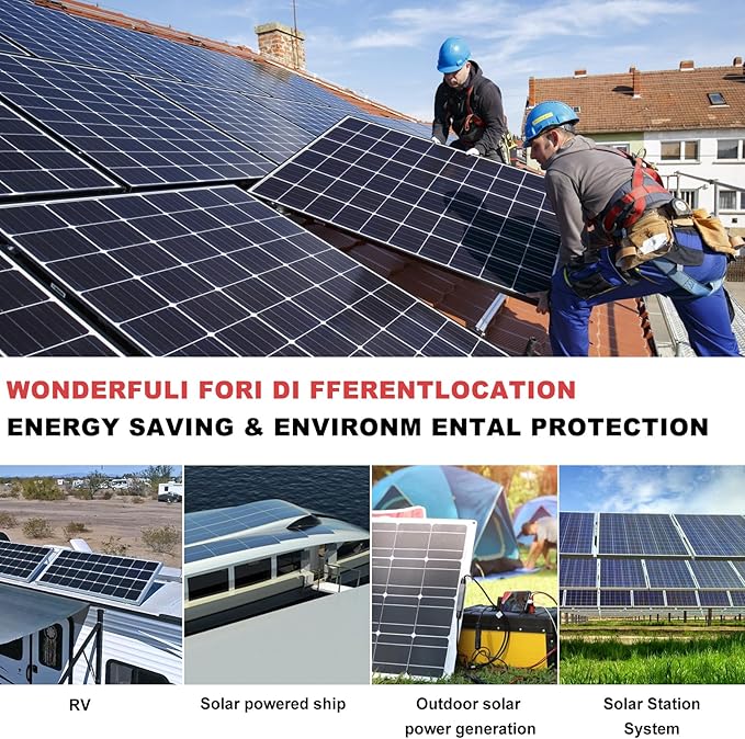 Twin Wire 20FT Solar Extension Cable - 10AWG (6mm²) Solar Panel Connector, with 4 Pairs-IP67-Male/Female Solar connectors for Outdoor Automotive RV Boat Marine Solar Panel- Black & Red