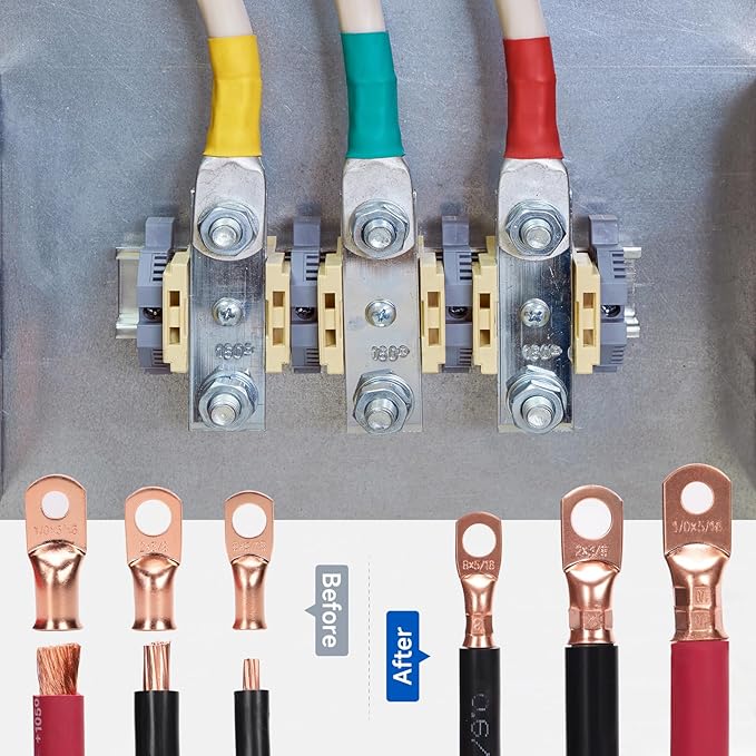 iCrimp Cable Lug Crimping Tool for Heavy Duty Wire Lugs, Battery Terminal, Copper Lugs AWG 8-1/0