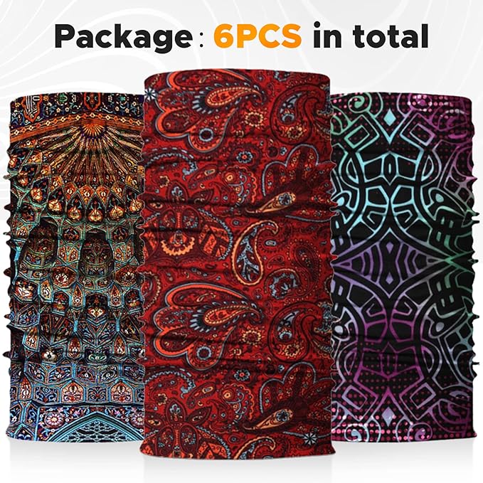 JOEYOUNG Headwear, Bandana, Neck Gaiter Head Wrap Headband Balaclava Magic Scarf
