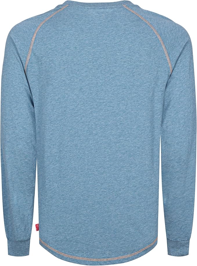 VATRENUS FR Shirts 4oz Lightweight Flame Resistant Henley 100% Cotton Men's Pre-Washed Fire Retardant Base Layer