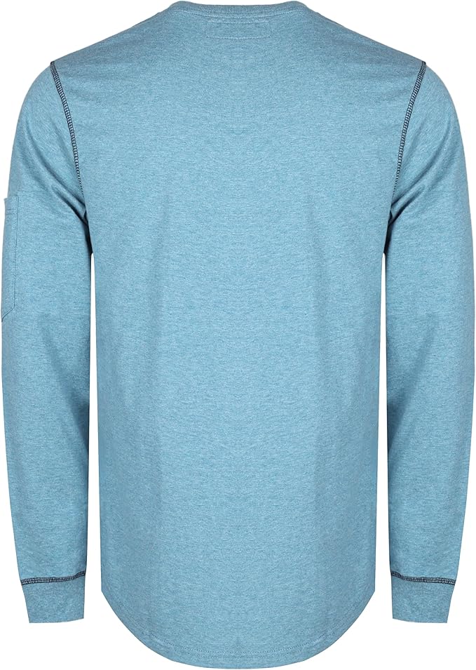VATRENUS FR Shirts Crewneck 5.5oz Lightweight Flame Resistant 100% Cotton Men's Pre-Washed Fire Retardant Workwear