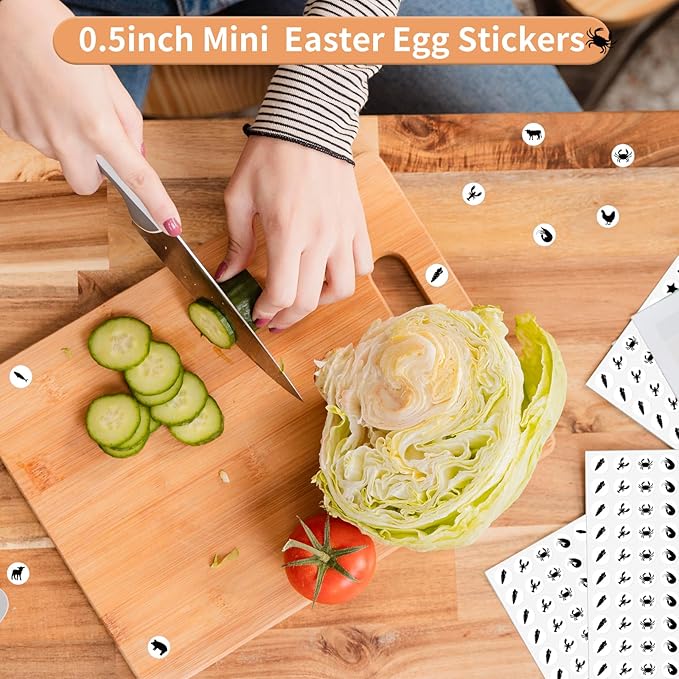 2400 Pcs Small Sticker for Kids,Mini Black Food Sticker Cute Paper Decals 10 Designs Self-Adhesive Stickers for Summer Party Envelopes Scrapbook Gifts DIY Supplies,0.5in（Food）