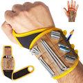 Magnetic Wristband for Tools Gift for Him Magnet Screw Holder Wrist Support Keeps Screws Nails Drill Bits Handy Unique Tool Gadgets for Men's & Dad (Coyote Brown)