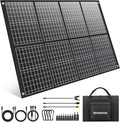 100W Portable Solar Panel, Foldable Monocrystalline Solar Charger with 18V DC & USB Outputs, IP65 Waterproof Folding Solar Panels for Portable Power Station, Camping, RV, Off-Grid, Hiking