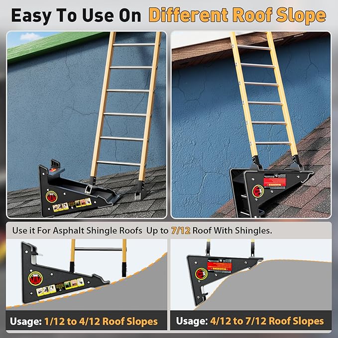 Ladder Leveler,Roof Leveler Tool, Ladder Stabilizer,Roof Leveling Tool,Stable Platform for Uneven Surface