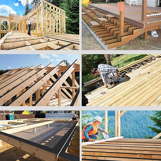 Joist Tape for Decking, 1 5/8" x 50' Butyl Tape, Waterproof Anti-Corrosion Joist Flashing Tape, Self-Adhesive Deck Joist Tape, Butyl Deck Tape for Flashing Deck Joists and Beams Protection（12 Rolls）