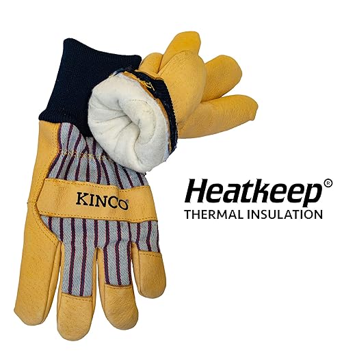 Kinco 1927KW Premium Leather Work and Ski Gloves, Medium