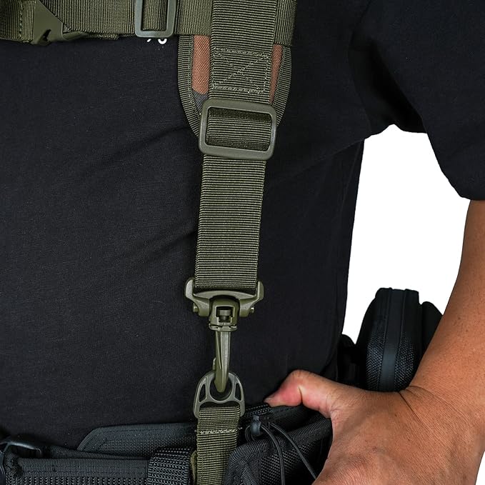 MELOTOUGH Tactical Outdoor H-Harness Duty Belt Suspenders (Battle Belt not Included)