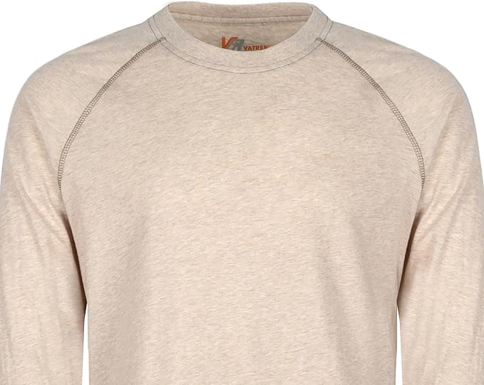 VATRENUS FR Shirts 4oz Lightweight Flame Resistant Henley 100% Cotton Men's Pre-Washed Fire Retardant Base Layer
