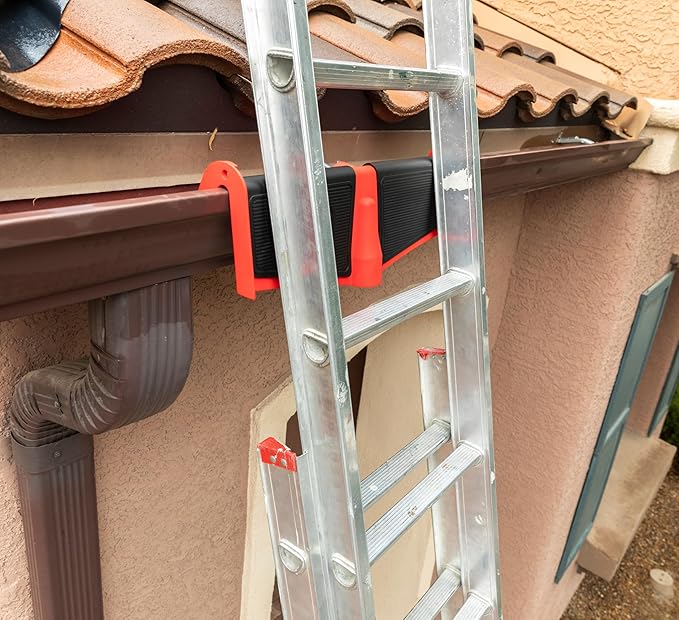 Steelman Gutter Guard and Ladder Stabilizer, Protect Gutters from Scratches and Dents, Improve Roof Access Safety (61311)