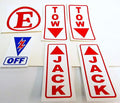 Vulcan RACE DECAL PACK SCCA, BATTERY SAFETY OFF, FIRE EXTINGUISHER, JACK UP & TOW DOWN