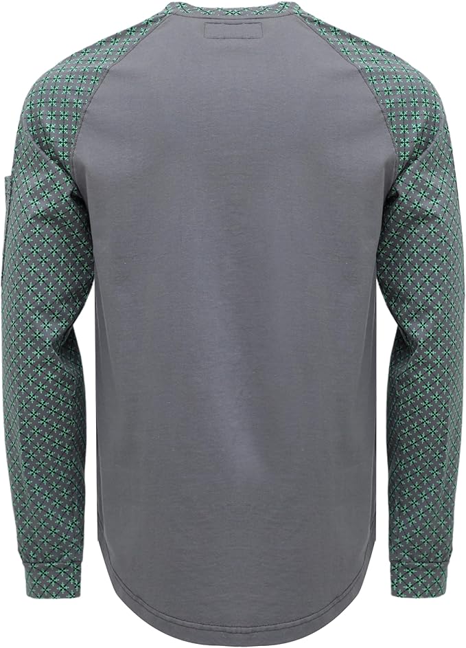 BOCOMAL FR Shirts 6oz Lightweight Flame Resistant Long Sleeve Henley Shirt Fire Retardant Workwear NFPA2112 CAT2