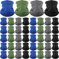 40 Pcs Neck Gaiter Bulk Summer Face Mask UV Protection Face Cover Scarf Balaclava Bandana for Men Women Sports Running