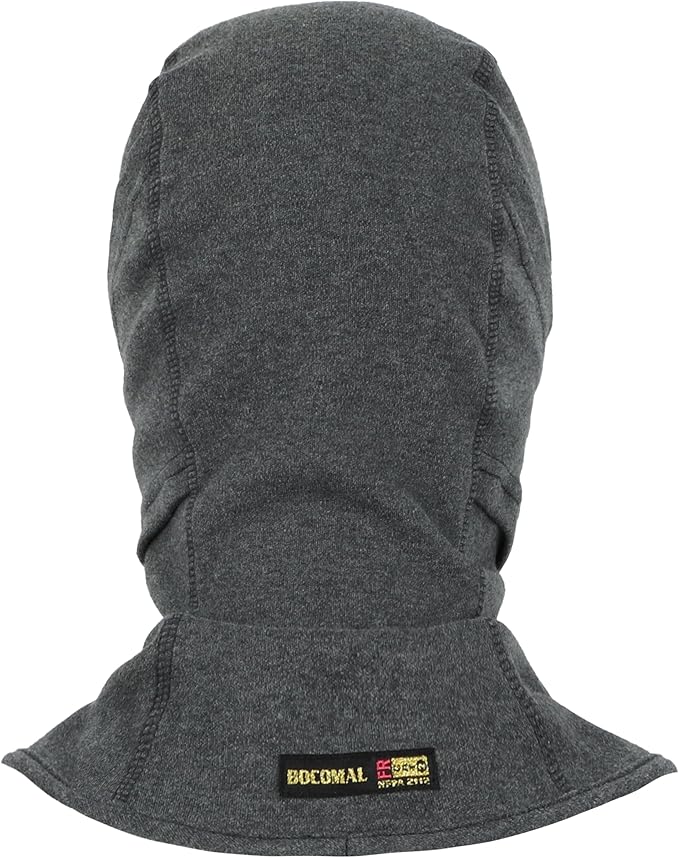 BOCOMAL FR Flame Resistant Balaclava Face Mask Arc Rated NFPA2112 CAT2 Helmet Liner Covering Hood for Welding