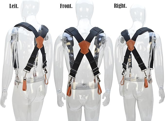 WELKINLAND Lightweight Tool belt suspenders, Leather tools bag suspenders,Suspender for tool belt, Tool belt suspenders for men,Tool bags suspenders