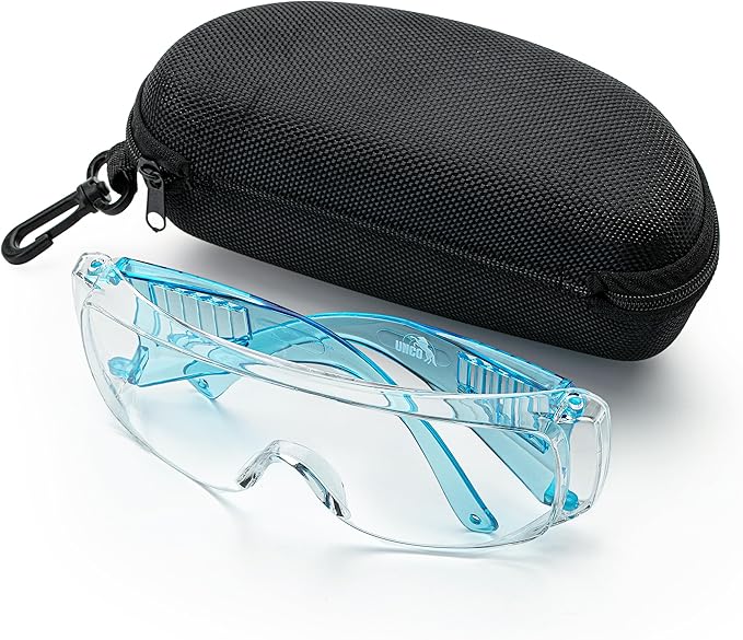 UNCO- Safety Goggles Over Glasses, Protective Goggles, Anti Fog, Work, Safety Glasses Over