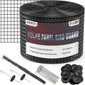 6inch x 50ft Solar Panel Bird Guard, Critter Guard for Solar Panels with 50 Pcs Stainless Steel Fasteners, Removable PVC Coated Pigeon Netting Wire Roll for Squirrel, Bird, Critters Proofing