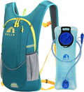 Hydration Backpack with 2L Bladder – Durable Lightweight Water Pack for Running, Hiking, Biking – Fits Men, Women, Youth