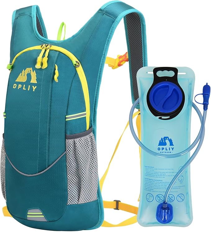 Hydration Backpack with 2L Bladder – Durable Lightweight Water Pack for Running, Hiking, Biking – Fits Men, Women, Youth