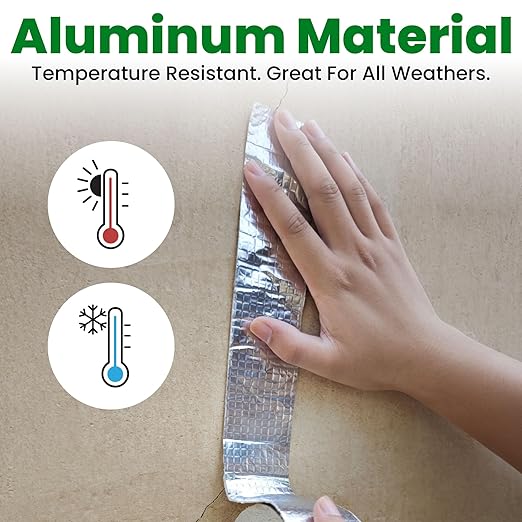 ECOHomes Aluminum Butyl Tape, Waterproof Aluminum Foil Tape for Leaks (20 Inch Wide) | Butyl Seal Tape for Roofs, Gutter Repair, Gutter Holes, Pipes, Metal Roof Patch, RV, Plumbing and Outdoor Sealing
