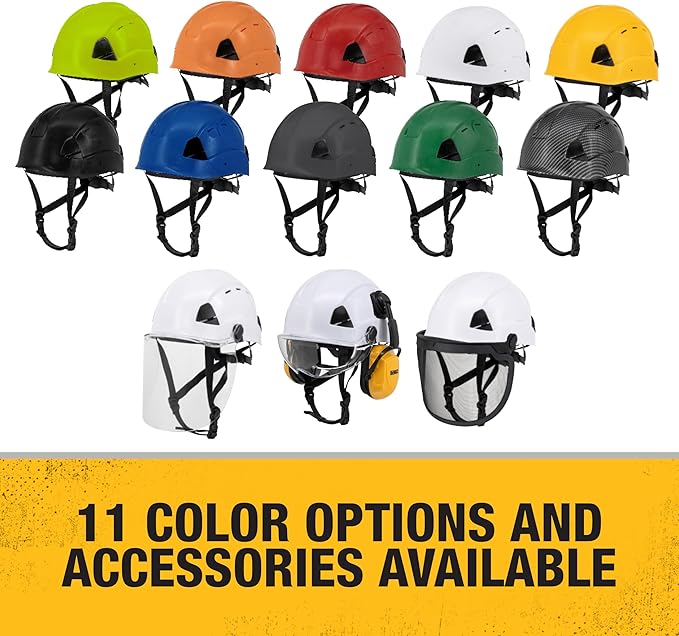 DEWALT DPG22V Yellow Type II Class C 4-Point Ratcheting Vented Safety Helmet