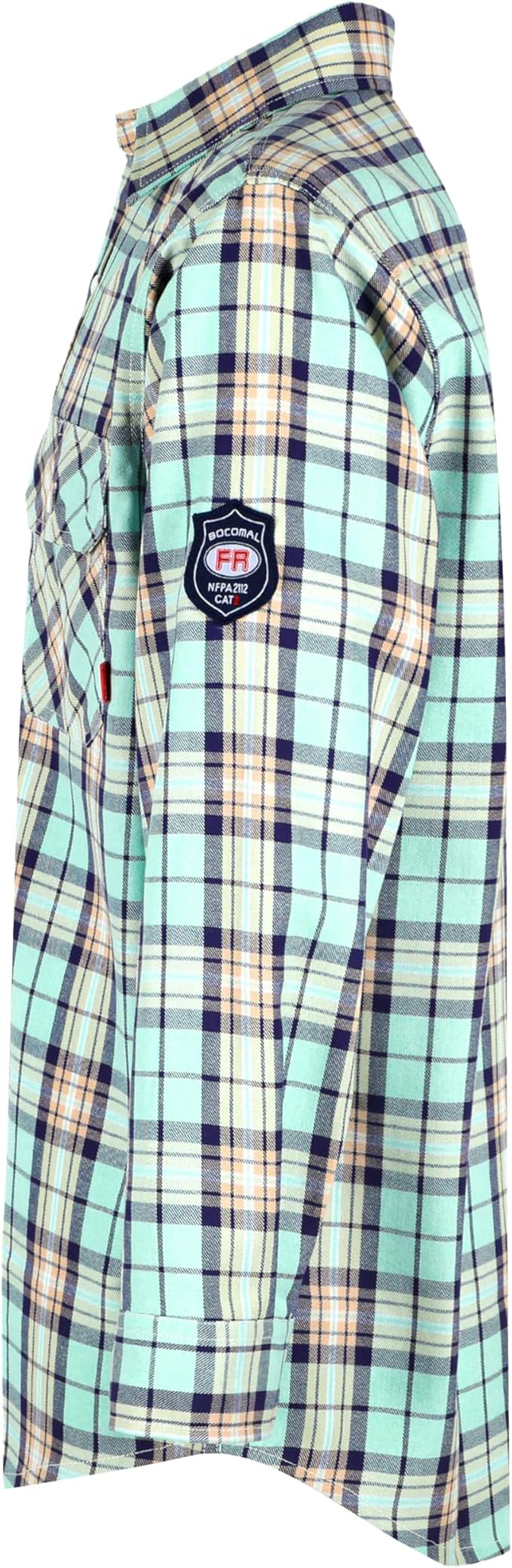 BOCOMAL FR Shirts for Men Flame Resistant Light Weight NFPA2112 Fire Retardant Welding Shirt Water & Oil Repellent Finish