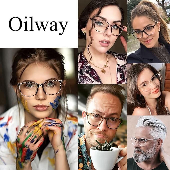 Blue-Light Blocking Glasses Computer Reading/Gaming/TV/Phones Glasses Fashion Anti Eyestrain Glasses for Women Men（B9 Black + Baohua）