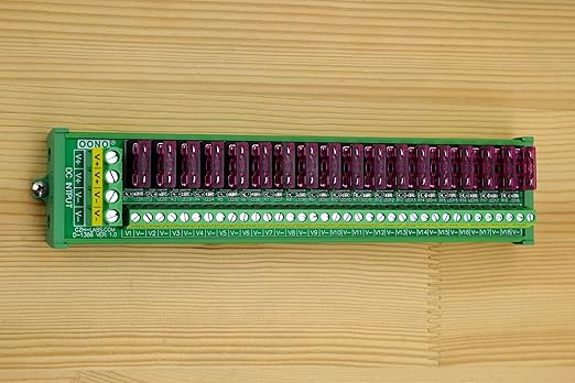 DC Power Fuse Distribution Strip Module (18 Position, Screw Mount)