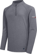 FR Shirts for Men Flame Resistant Shirt CAT2 Quarter Zip Up Pullover 1/4 Zip 5.5oz Light Weight