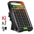 5 Miles Solar Electric Fence Charger,Output 0.11J Electric Fence Charger Solar Powered, 24-Hour Uninterrupted Protection Solar Powered Electric Fence, Solars Electricing Fence Kit for Garden