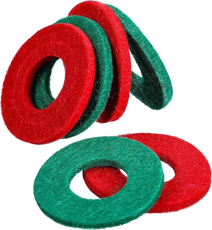 Pangda 12 Pcs Battery Terminal Anti Corrosion Washers Fiber Battery Washers Terminal Protector (Green,Red)