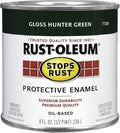 Rust-Oleum 7738730 Stops Rust Brush On Paint, Half Pint, Gloss Hunter Green, (Pack of 1)
