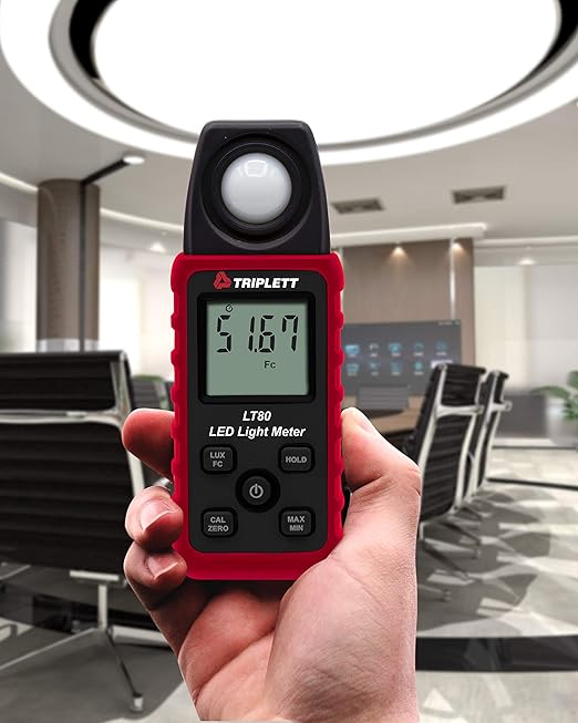 Triplett LT80 LED Illuminance/Light Meter up to 400,000 Lux / 40,000 Fc