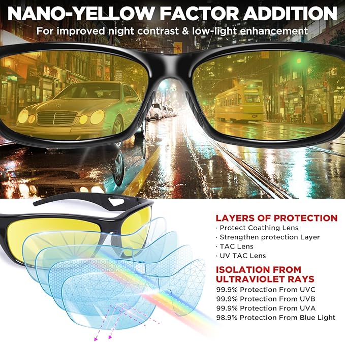 RIVBOS Polarized Sports Sunglasses Driving Sun Glasses Shades for Men Women Tr90 Frame for Cycling Fishing Running RB831