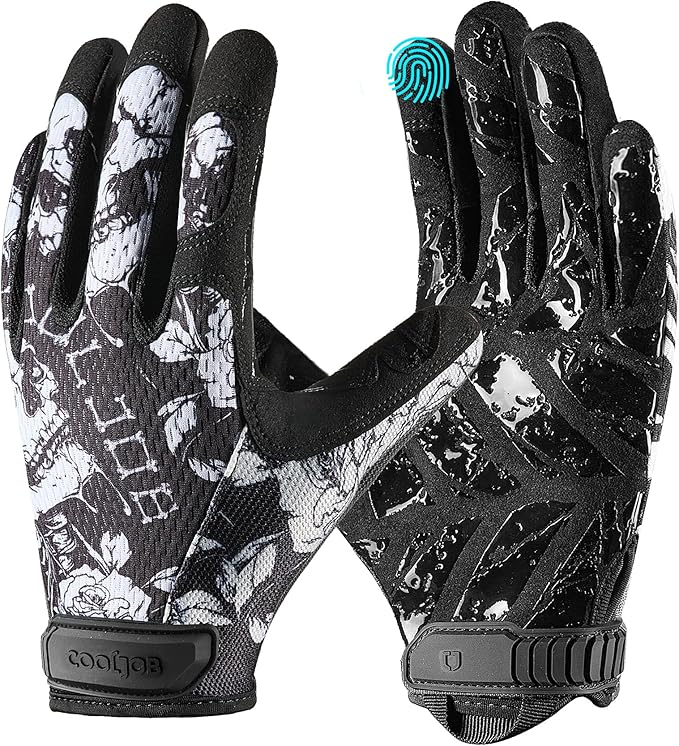 COOLJOB Mechanic Safety Work Gloves, Enhanced Anti-Slip Grip Tactical Gloves, Touchscreen, Breathable, Ultra-Soft, S-XL