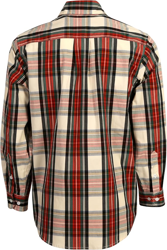 BOCOMAL FR Shirts Plaid 4.5oz Lightweight for Summer Flame Resistant Men's Fire Retardant Shirt-CAT1