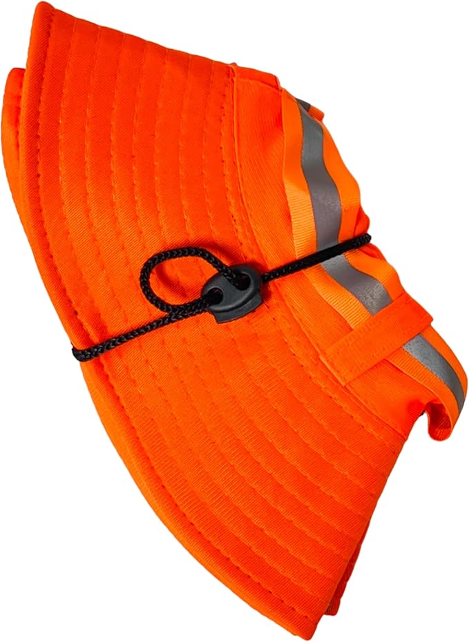 Packable and Adjustable Reflective Neon Boonie Sun Hat