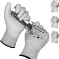 Schwer 3 Pairs Cut Resistant Gloves ANSI A6/A7 (Send Randomly) Cut Proof Work Gloves, Touchscreen, for Men and Women Used for Woodworking, Glass Cutting, Construction, Car Repair, XL